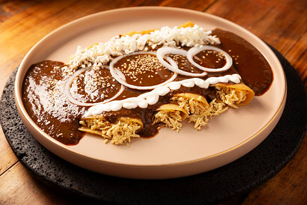 istock Enmoladas traditional Mexican food 2231221470