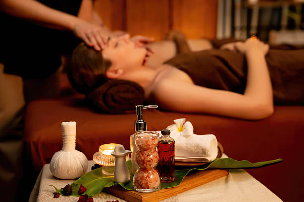 istock Aromatherapy massage ambiance or spa salon composition setup. Quiescent 2231223278