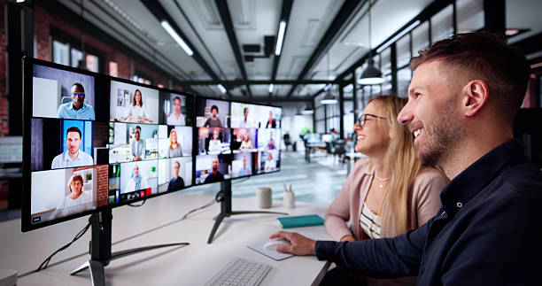 istock Virtual Business Meeting: Office People Learning 2231228262