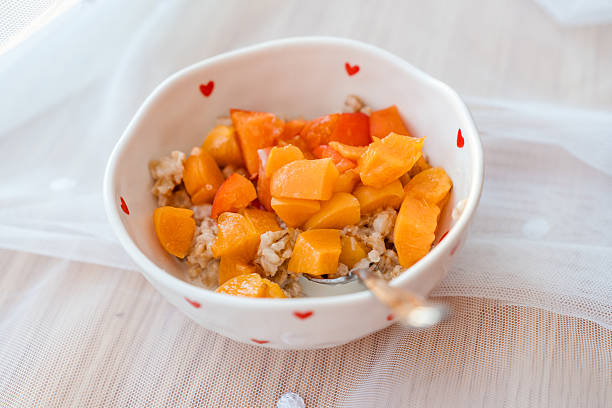 Granola breakfast with apricot Fruits, Nuts and Yogurt