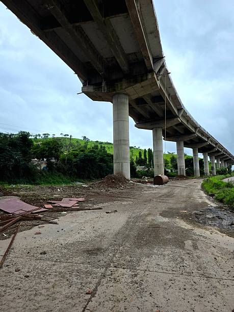 istock stock photo of flyover bridge construction site 2231232608