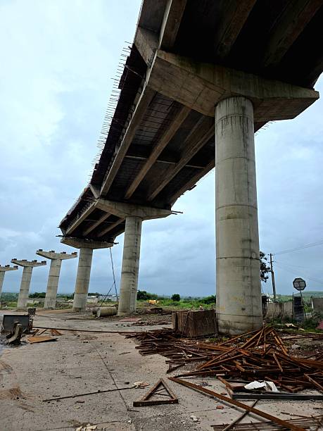 istock stock photo of flyover bridge construction site 2231232609