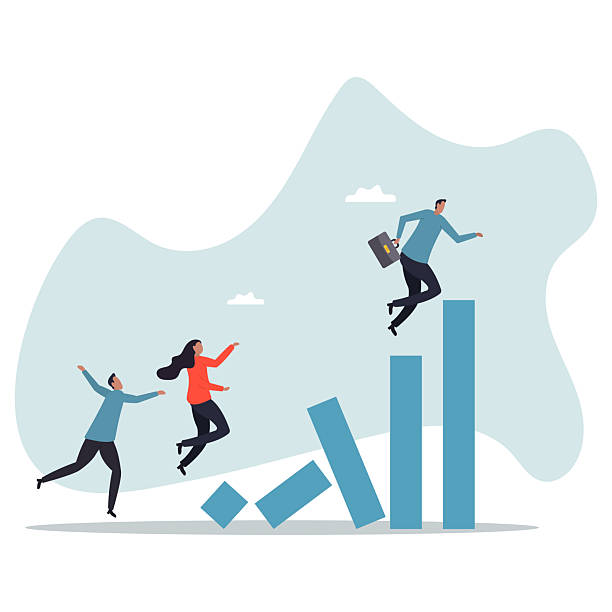 istock Taking initiative to win business competition, determination or entrepreneurship to overcome difficulty and success,about a man and his life. 2231236097