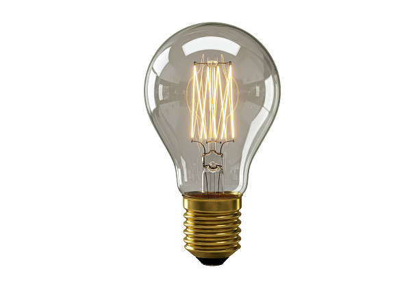 istock Isolated Vintage Edison Light Bulb Filament Illumination 2231240722
