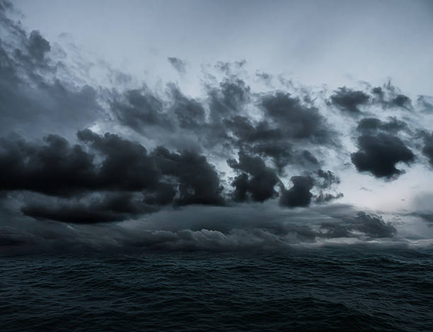 istock Dark sea with sky storm 2231241797