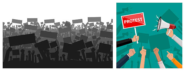 istock People at protest holding signs and fists 2231275626