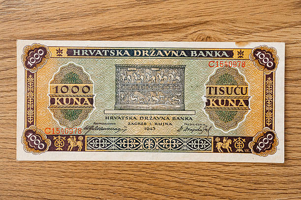 istock 1000 Kuna Banknote From Croatia On The Table 2231276348