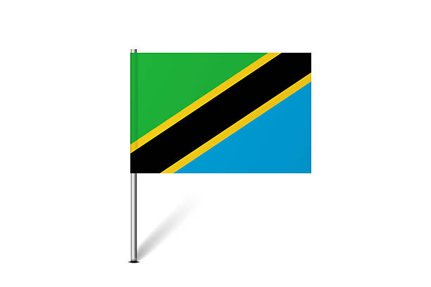 istock Pin flag of Tanzania 2231276379