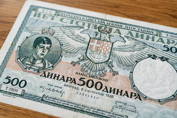 istock 500 Dinar Banknote From Yugoslavia On The Table 2231276675