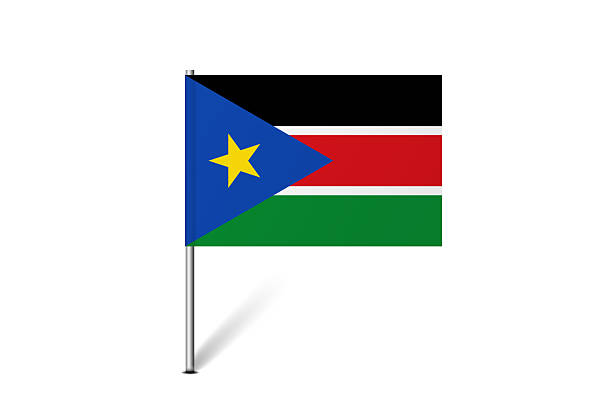istock Pin flag of South Sudan 2231277047