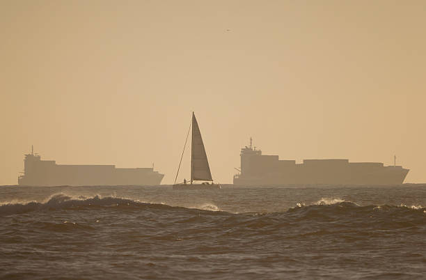 white yacht sailing
