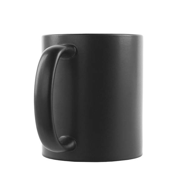 istock One blank black ceramic mug isolated on white. Mockup for design 2231282053