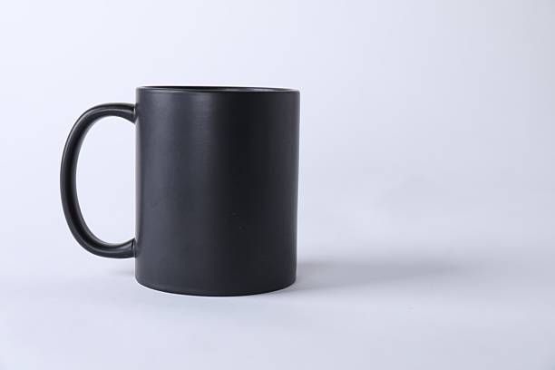 istock One blank black mug on white background. Mockup for design 2231282069