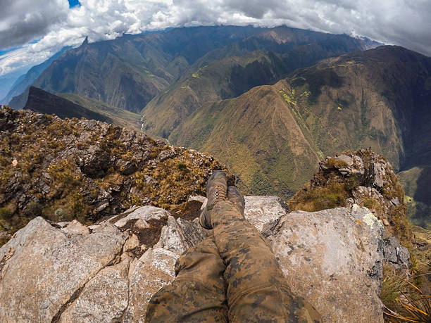 istock Hiker contemplating breathtaking mountain view in the andes 2231283183
