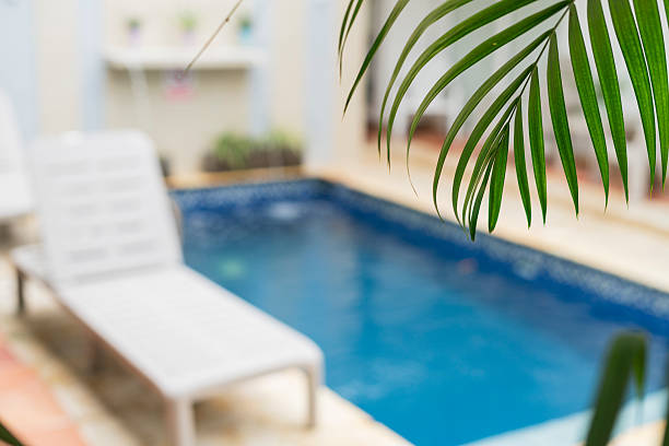This is a hotel pool in costa rica