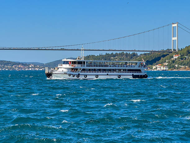 istock Passenger ferry crossing the Bosphorus with Bosphorus Bridge in the background 2231289822