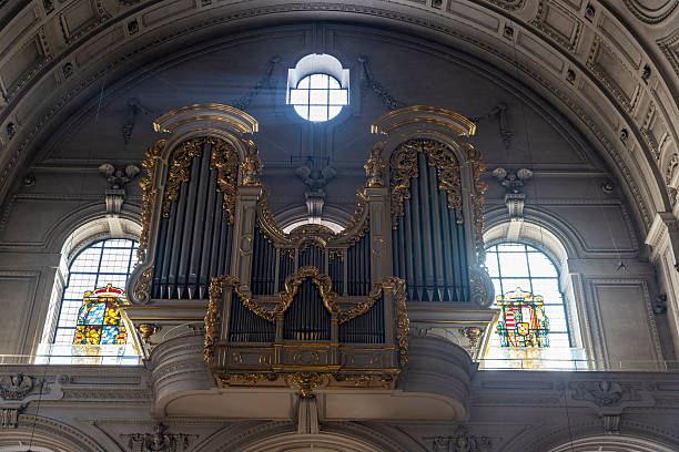 Pipe organ of the St. Michael Church in Munich, Germany