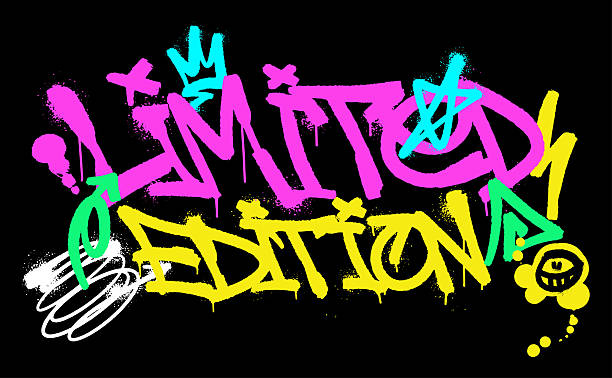 istock Limited edition colorful graffiti typography slogan and symbols for t shirt design 2231308893