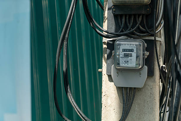 istock Electric Meter on Utility Pole Outdoor 2231309273