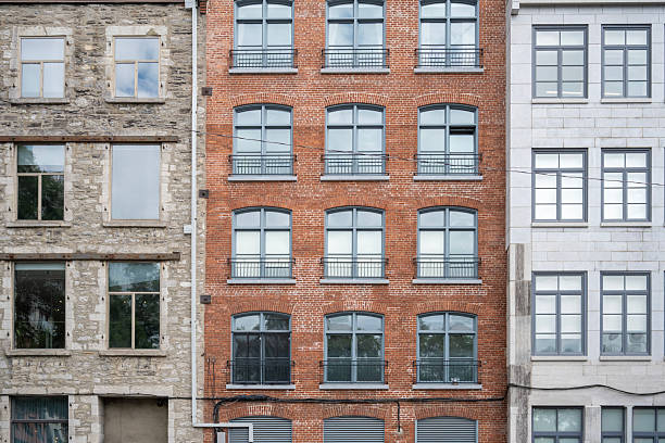 istock Facade of a building characterized by several architectural elements in Montreal 2231311682