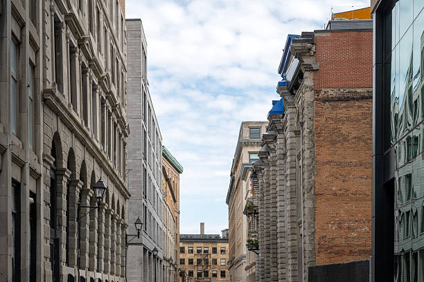 istock Lined with historic buildings, typical of Old Montreal 2231312190