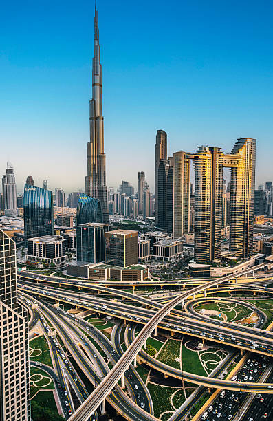 istock Dubai Downtown Skyline and Sheikh Zayed Road During Twilight 2231318283