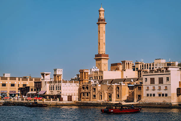 istock Traditional Architecture with Minaret and Waterway in Dubai, UAE 2231324300
