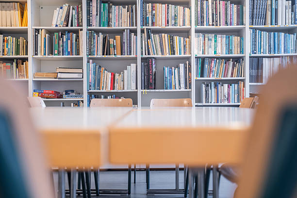 istock Selective focus of library and books 2231324603