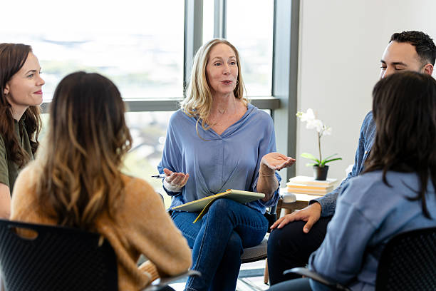 istock Group Therapy Session: Mental Health Support and Emotional Wellbeing 2231325776