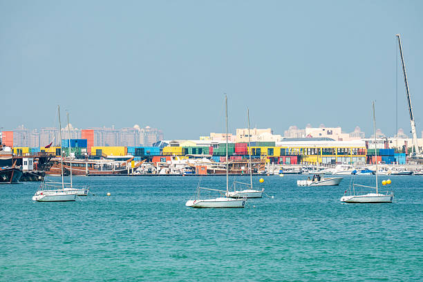istock small boat in Mina District Qatar Doha 2231333947