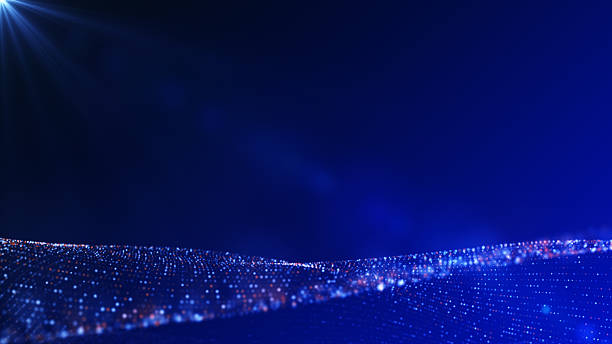 istock Futuristic line wave background 4K stok video 2231341056