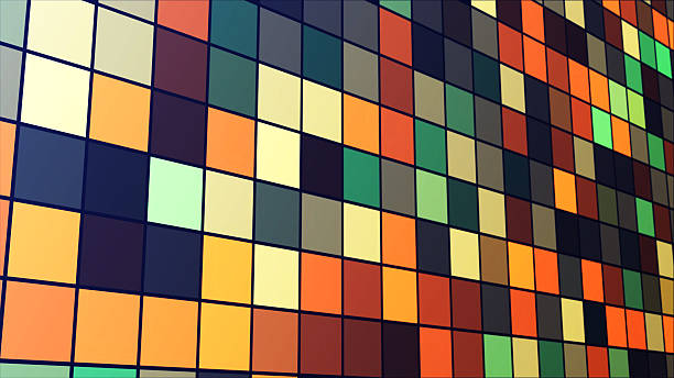 istock Abstract background with  colorful squares, geometric shape, pixel, modern blue mosaic background 2231341955