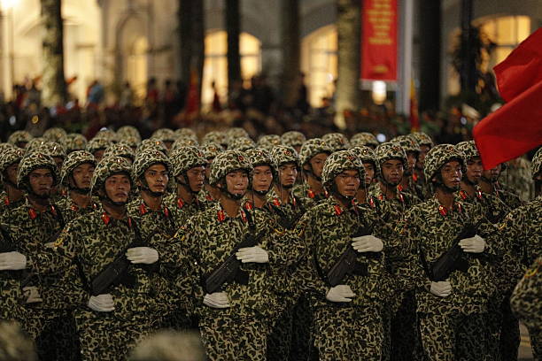 The ceremony, parade, and march to celebrate the 80th anniversary of the August Revolution and National Day 2/9\nAt the historic Ba Dinh Square and the central streets of Hanoi, the solemn celebration of the 80th anniversary of the August Revolution and National Day 2/9 will take place on a large scale, starting at 6:30 a.m. The event is expected to attract about 30,000 participants.\nThe joint training session began at 8:00 p.m. with more than 16,300 soldiers from 43 standing units, 18 walking units, 6 military artillery units of the Army, 8 special police units, and military forces from Russia, Laos, and Cambodia.