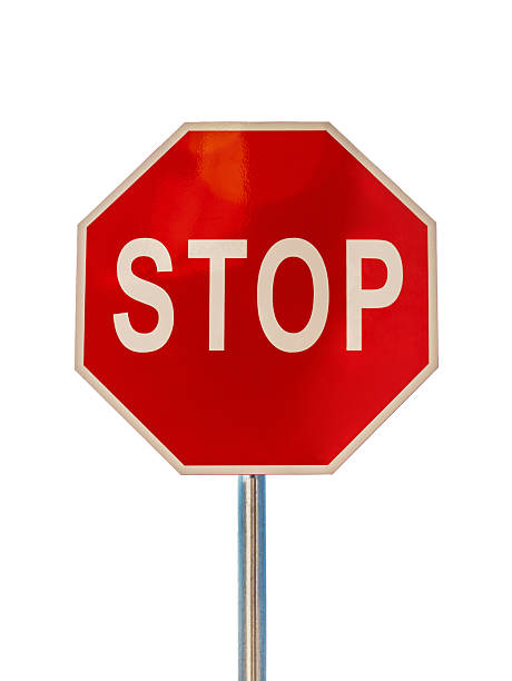 istock Stop sign isolated on white background 2231343116