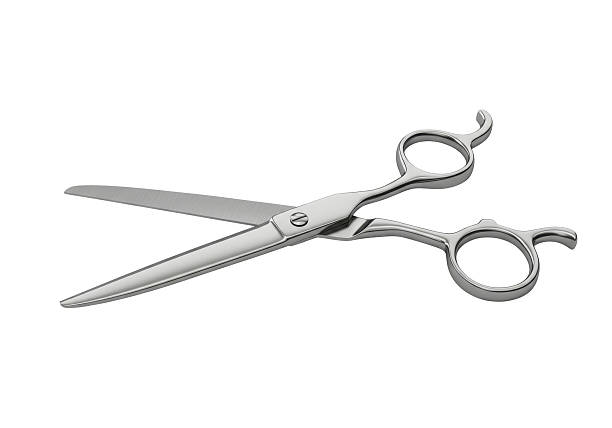 istock Isolated Open Scissors with Silver Blades and Handles 2231353968