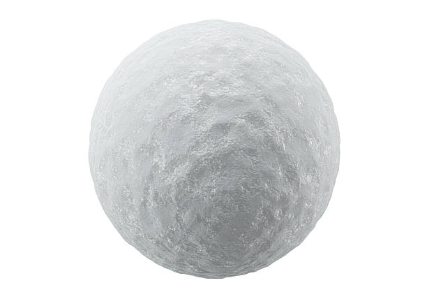 Isolated Realistic Snowball Ready for Winter Fun