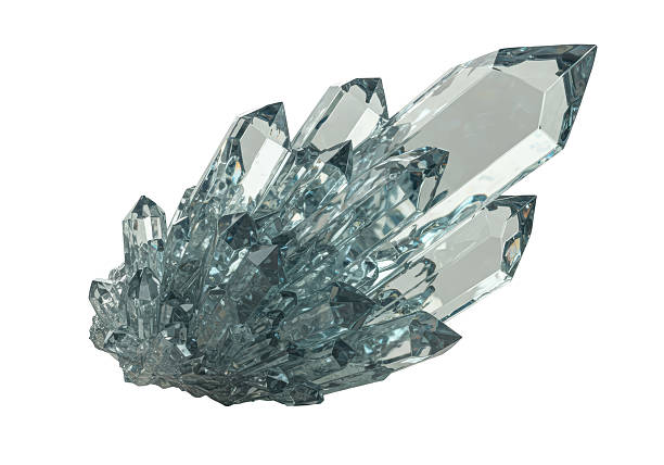 istock Isolated Cluster of Translucent Ice Crystals 2231354602
