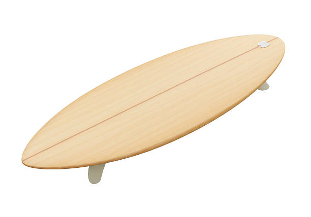 istock Isolated Classic Wooden Surfboard for Catching Waves 2231355975