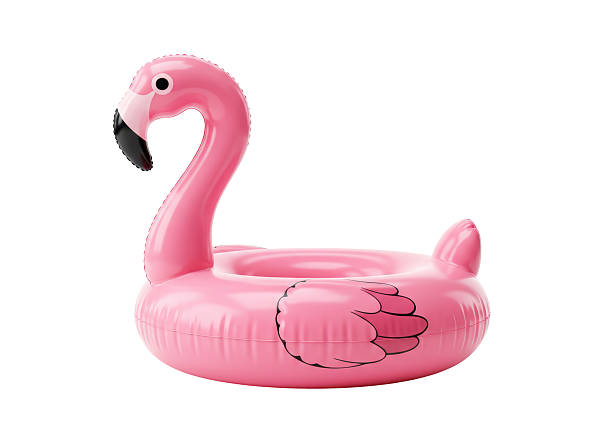 istock Isolated Inflatable Pink Flamingo Pool Float 2231356078