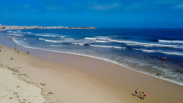 istock drone Peniche Portugal aerial view beach 2231369096