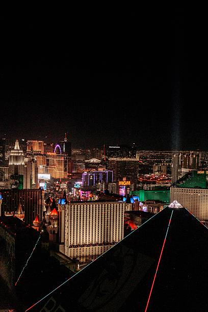 Las Vegas Nevada Strip Luxor Hotel at night