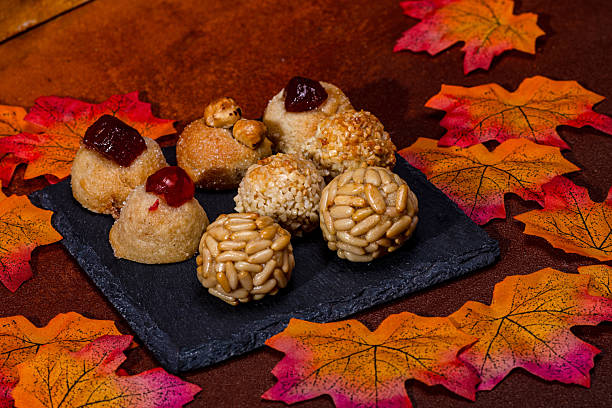 istock Traditional panellets celebrating castanyada, catalan night of the dead 2231377162