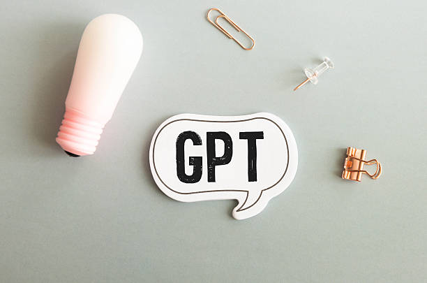 GPT GUID Partition Table - standard for the layout of partition tables stock photo