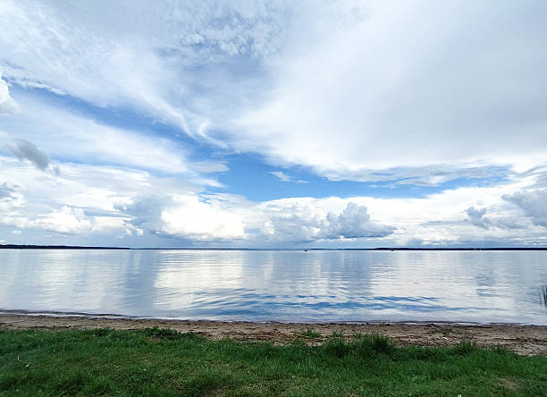 View of a water reservoir also called \