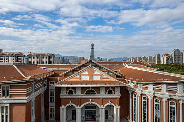 istock Overlooking dense urban residential buildings 2231381698