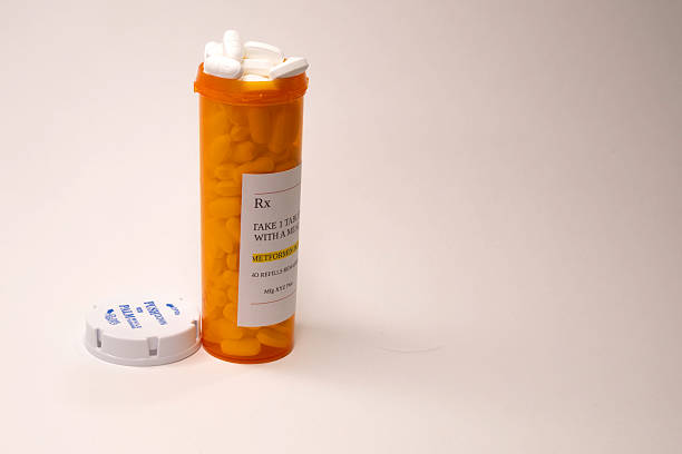 istock Tall prescription bottle standing open 2231382156