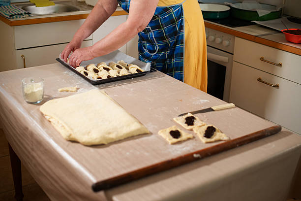 Preparing Homemade Cinnamon Buns