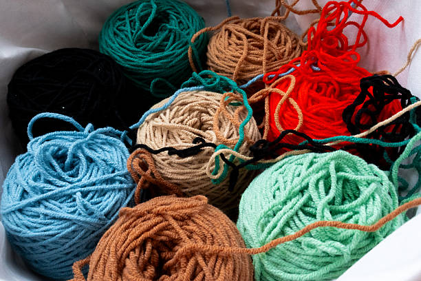 istock Colorful yarn collection with assorted textures and colors 2231390919