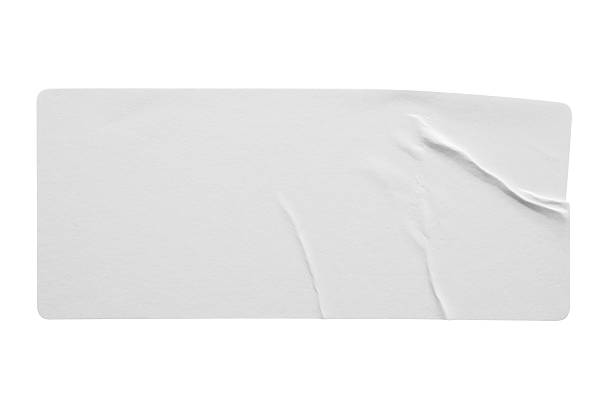 istock Blank white paper sticker label isolated on white background 2231399948