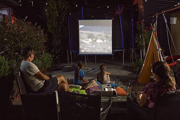 istock Movie night at our backyard 2231411414
